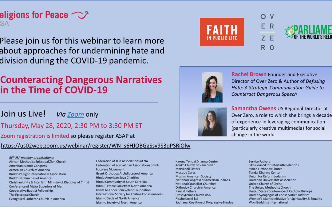 May 28: Counteracting Dangerous Narratives in the Time of COVID-19