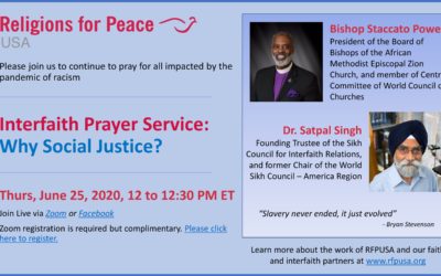 June 25 – Interfaith Prayer Service: Why Social Justice?