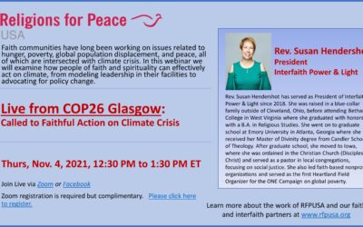 Nov 4: Live from COP26 Glasgow at 12:30 PM ET