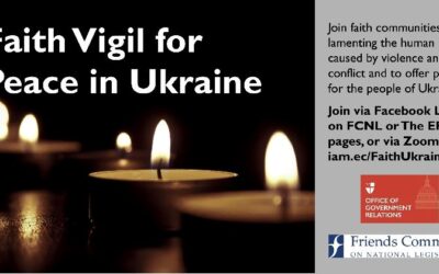 Today at 12 noon ET: Faith Vigil for Peace in Ukraine