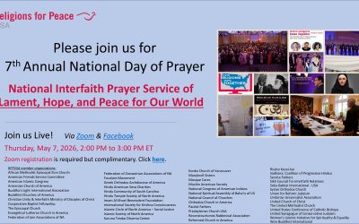 May 7: National Interfaith Prayer Service of Lament, Hope, and Peace for Our World